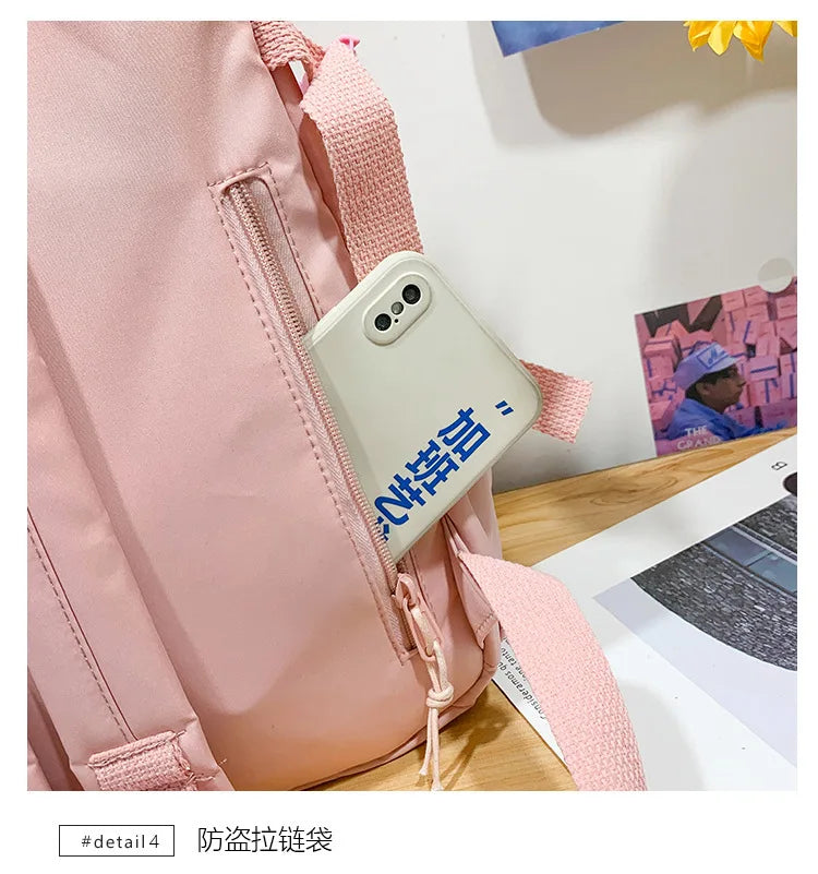 Girls Backpack Cute School Bags For Student Teens Girls Pockets Women Laptop Backpack