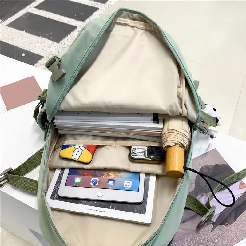 Girls Backpack Cute School Bags For Student Teens Girls Pockets Women Laptop Backpack