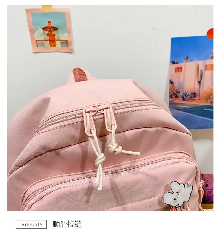 Girls Backpack Cute School Bags For Student Teens Girls Pockets Women Laptop Backpack