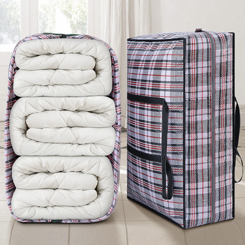 Woven quilt bag moving bag packing bag moving bag organizing quilt dustproof moisture-proof student dormitory storage bag